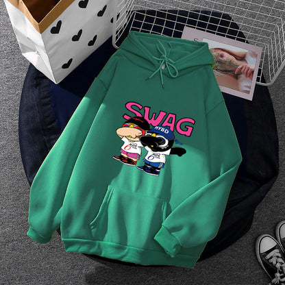 Damen Hoodie Cartoon-Design Norvielle