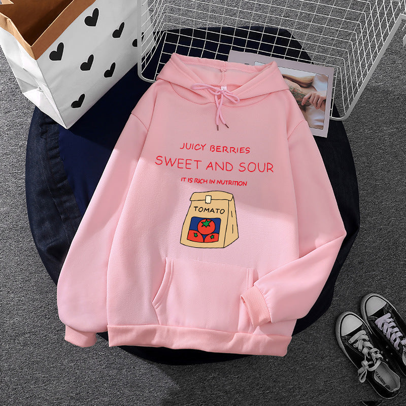 Damen Hoodie Vitaminreiches Print Norvielle - Norvielle