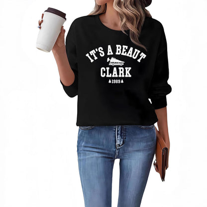 Damen Sweatshirt Lässiger Schriftzug Bequemer Schnitt Norvielle
