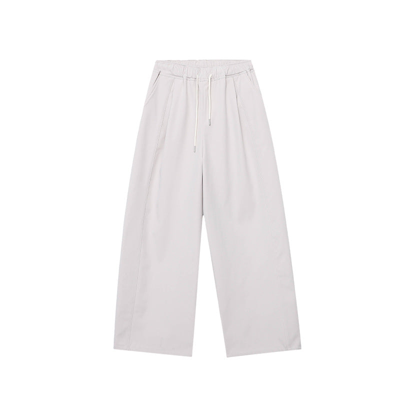 Damen Wide-Leg-Hose Elastischer Bund