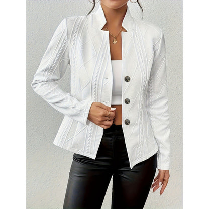 Damen Strickjacke Knopfverschluss Norvielle