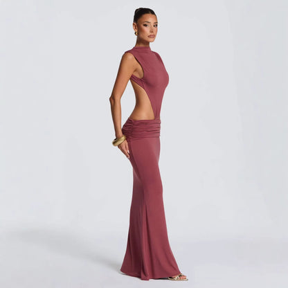 Damen Abendkleid Figurbetont Cut-Out-Details