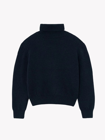 Damen Langarm-Pullover Hoher Kragen Norvielle