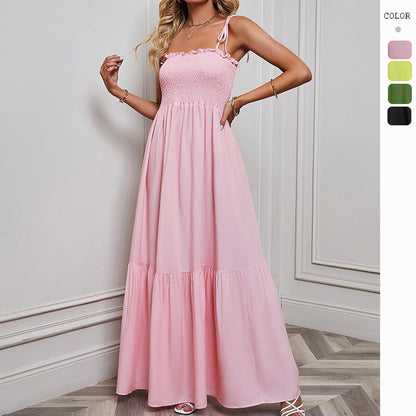 Damen Maxikleid Elastisch Voluminöser Rock Norvielle - Norvielle