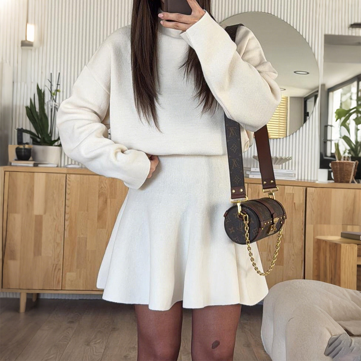 Damen Sweatshirt-Kleid mit Langärmlen Norvielle