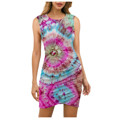 Damen Wickelkleid Florales Mandala-Design Tailliert Norvielle