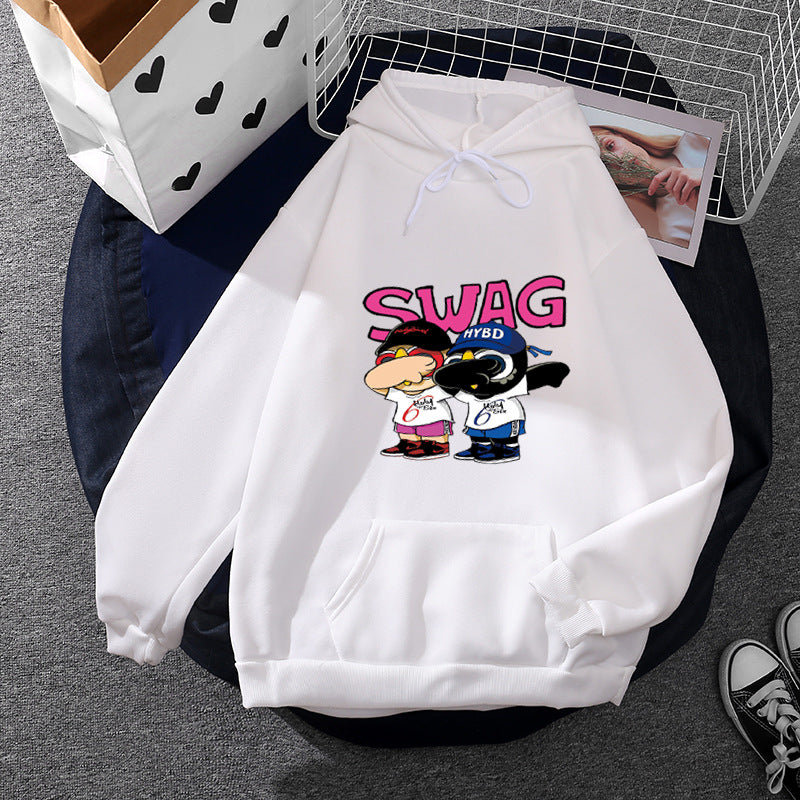 Damen Hoodie Cartoon-Design Norvielle