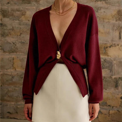 Damen Strickjacke Eleganter Verschluss Norvielle - Norvielle