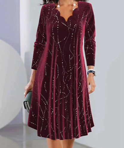 Damen Partykleid Funkelnde Akzente Norvielle