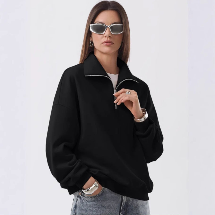 Damen Stehkragenpullover Norvielle Gemütlich - Norvielle