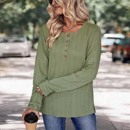 Damen Langarmshirt Strukturmuster Norvielle