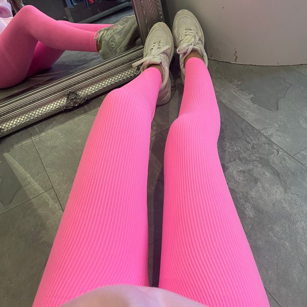 Damen Leggings Rippdesign Hochwerdig Elastisch Norvielle