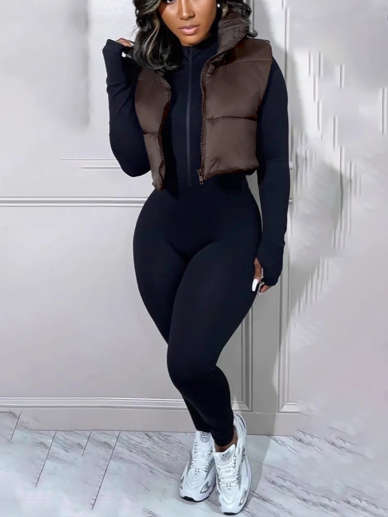 Damen Weste Leo-Design Norvielle