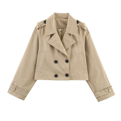 Damen Trenchcoatjacke Kurz Norvielle