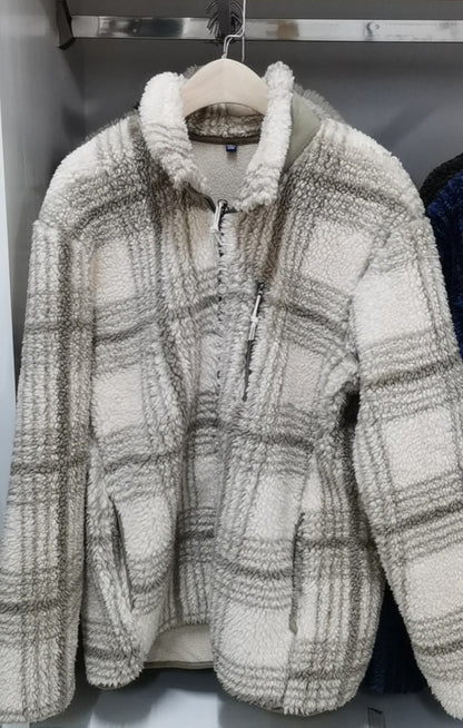 Damen Fleecejacke Wabenstruktur Hochkragen Norvielle