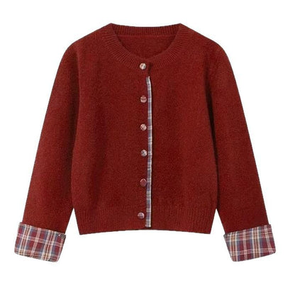 Damen Strickjacke Kontrastinnenauskleidung Norvielle