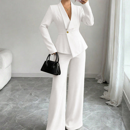 Damen Blazeranzug Slim Fit Hochkragen Norvielle
