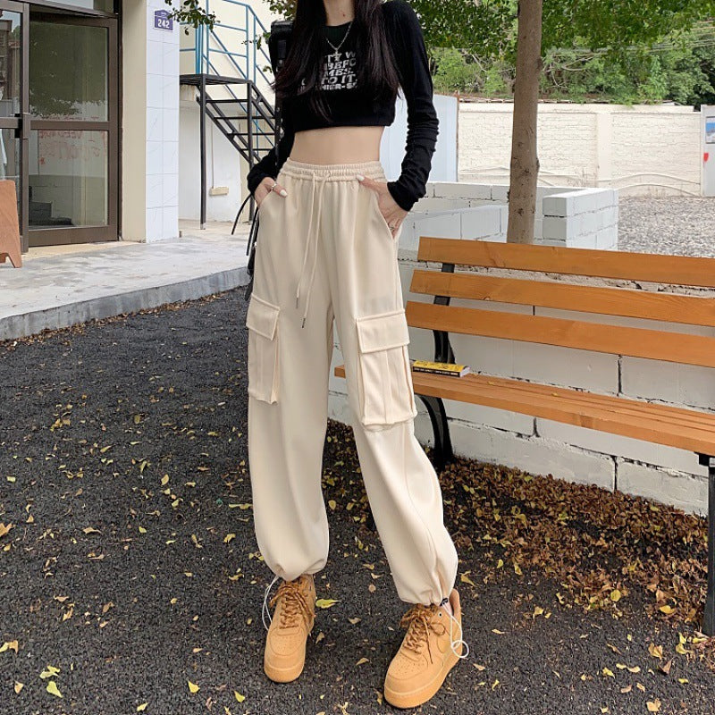 Damen Cargo-Hose Seitentaschen Norvielle