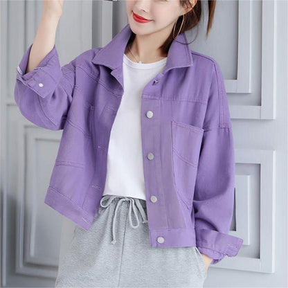 Damen Oversized Denimjacke Blau - Norvielle