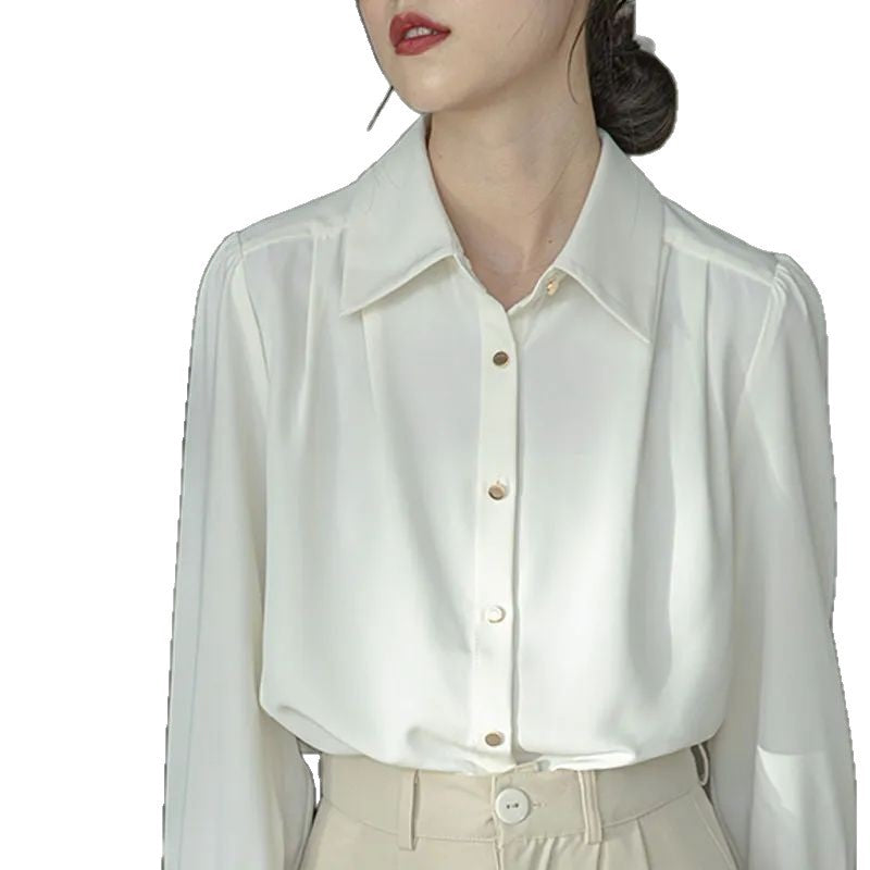 Damen Elegante Bluse aus Seide Norvielle