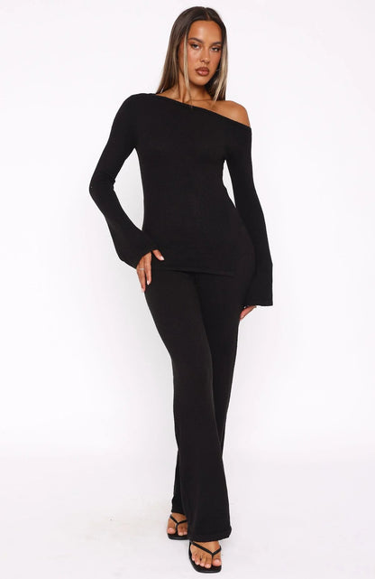 Damen Lounge-Set Asymmetrisch Weites Bein Norvielle