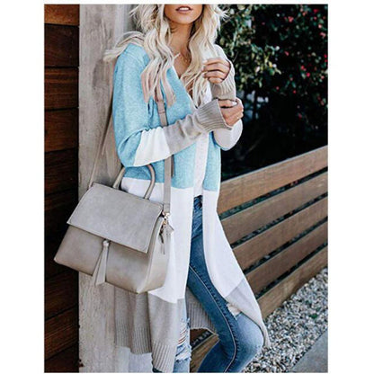 Damen Strickcardigan mit Blockstreifen Norvielle