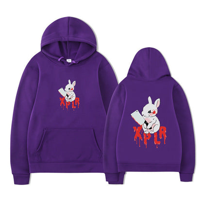 Damen Kapuzensweater Cartoon-Motiv Bequem Norvielle