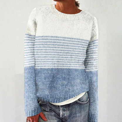 Damen Pullover Streifenmuster Weich Norvielle - Norvielle
