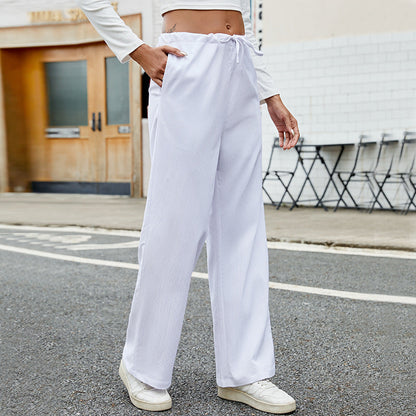 Damen Jogginghose Elastischer Bund Praktische Taschen