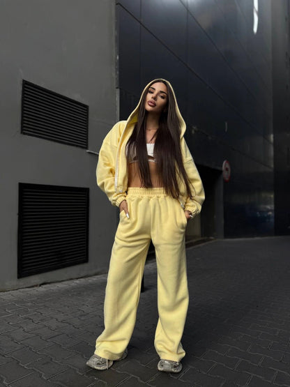 Damen Oversized Jumpsuit mit Kapuze Norvielle
