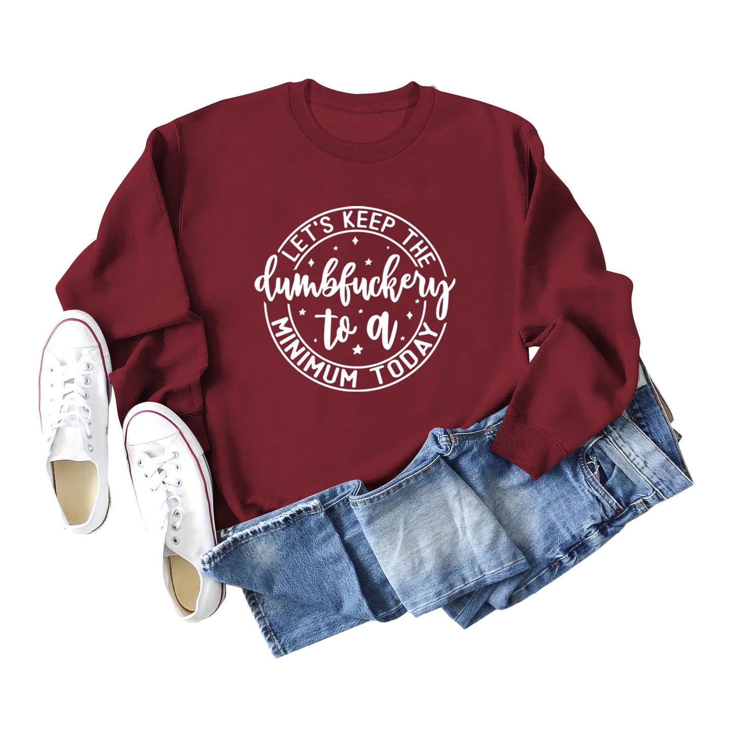 Damen Sweatshirt Motivierender Aufdruck Norvielle