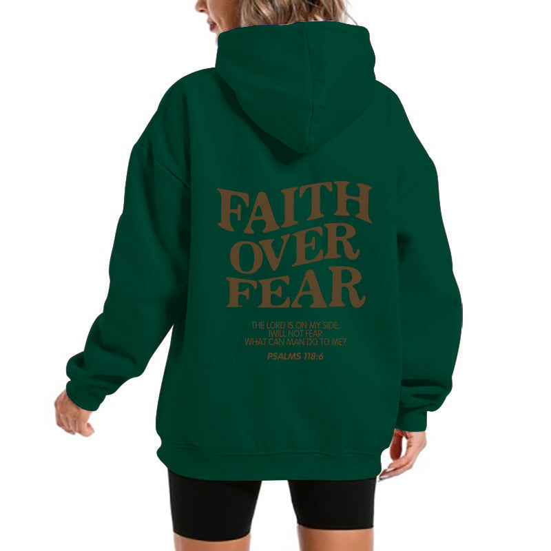 Damen Kapuzensweater Bequem Motivierender Schriftzug Norvielle