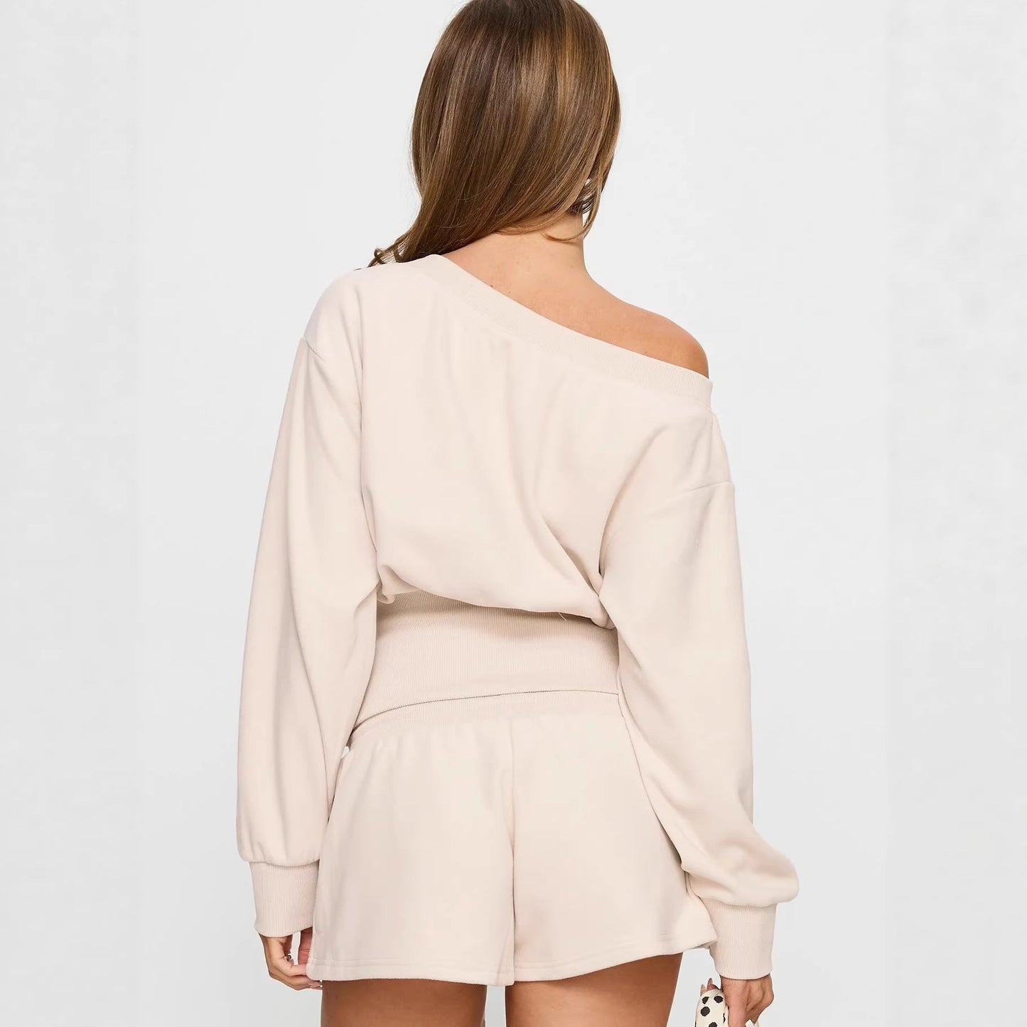 Damen Freizeit-Set Cropped Oberteil Shorts Norvielle