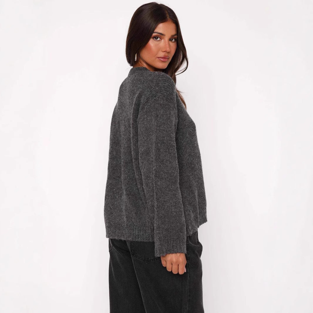Damen Strickjacke Tailliert Hochbündig Norvielle