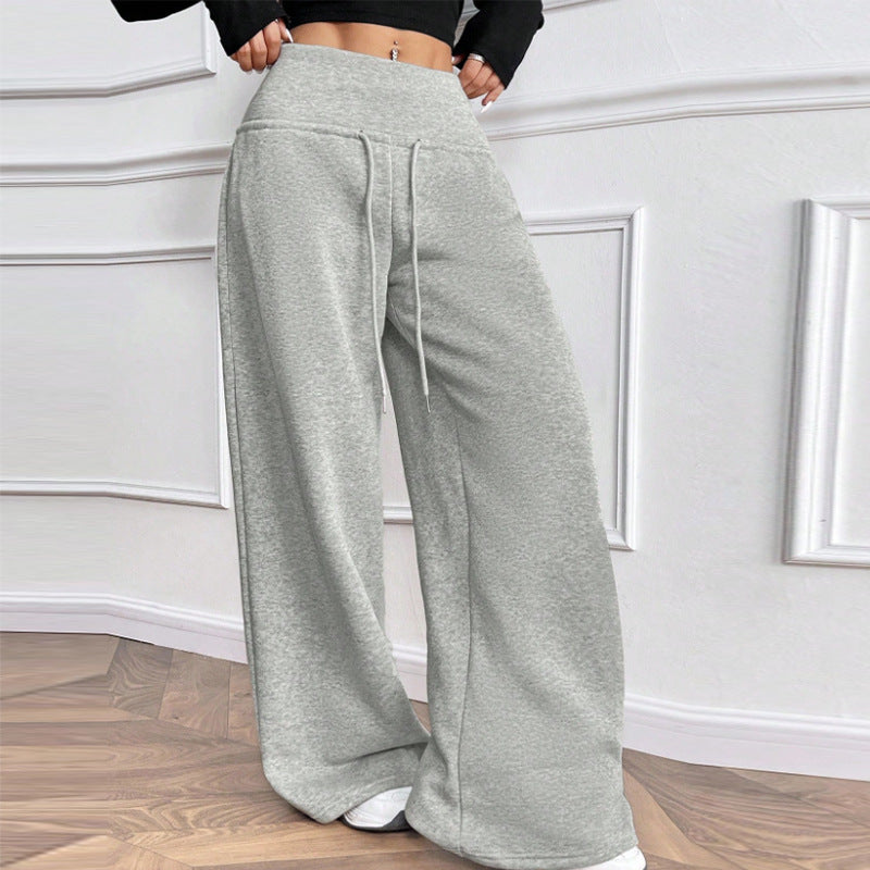 Damen Freizeithose Elastischer Bund Weit Bequem