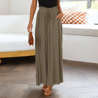 Damen Maxihose Elastischer Bund Taschen Norvielle