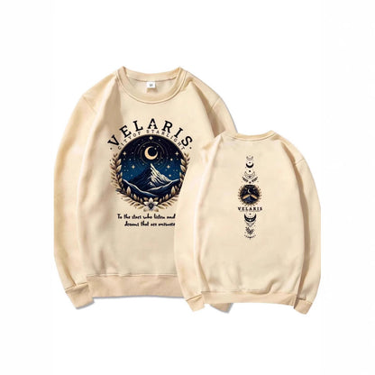 Damen Sweatshirt Nachthimmel Motiv Norvielle