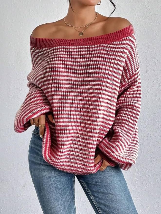 Damen Grobstrickpullover Rundhals Norvielle