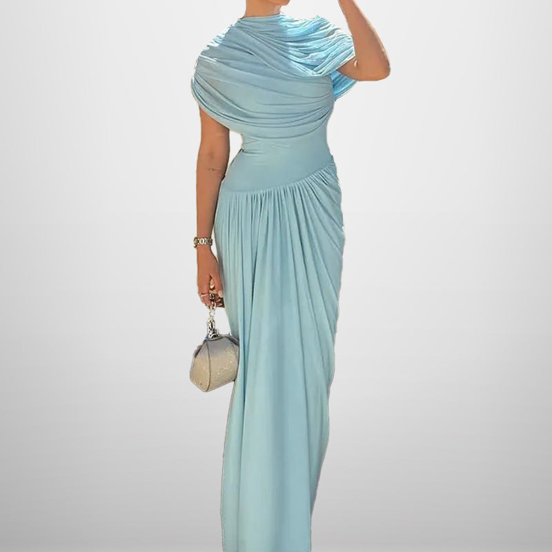 Damen Wickelmaxikleid Elegantes Design mit Raffi-Drapierung Norvielle
