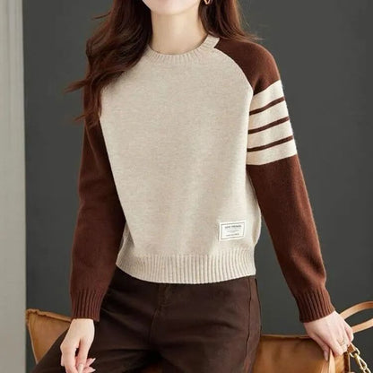Damen Pullover Raglanärmel Norvielle
