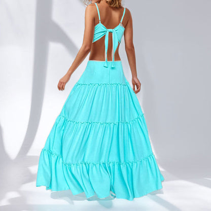 Damen Strandkleid Cut-Out-Design Norvielle