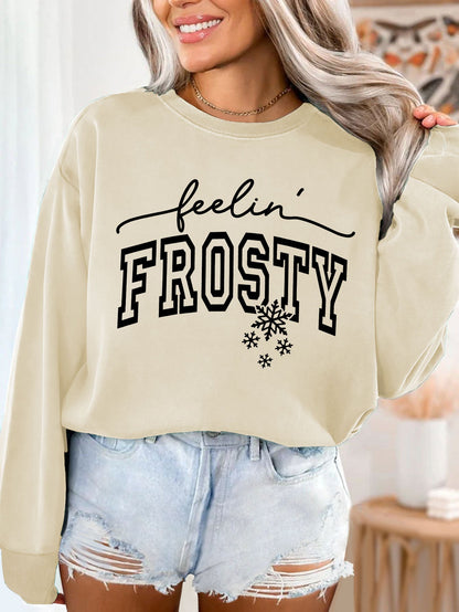 Damen Sweatshirt Grafik-Aufdruck Norvielle