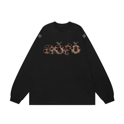 Damen Langarmshirt Grafikdesign Norvielle