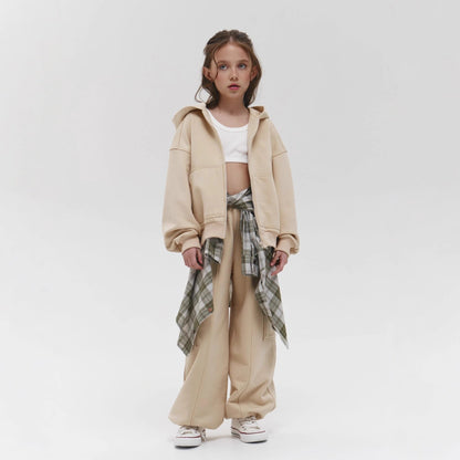 Damen Hoodie-Set mit weit geschnittenen Hosen Bequem Norvielle