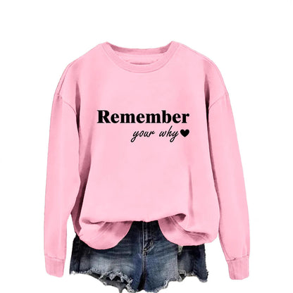 Damen Sweatshirt Lässiger Schnitt Mit Motivierendem Aufdruck Norvielle