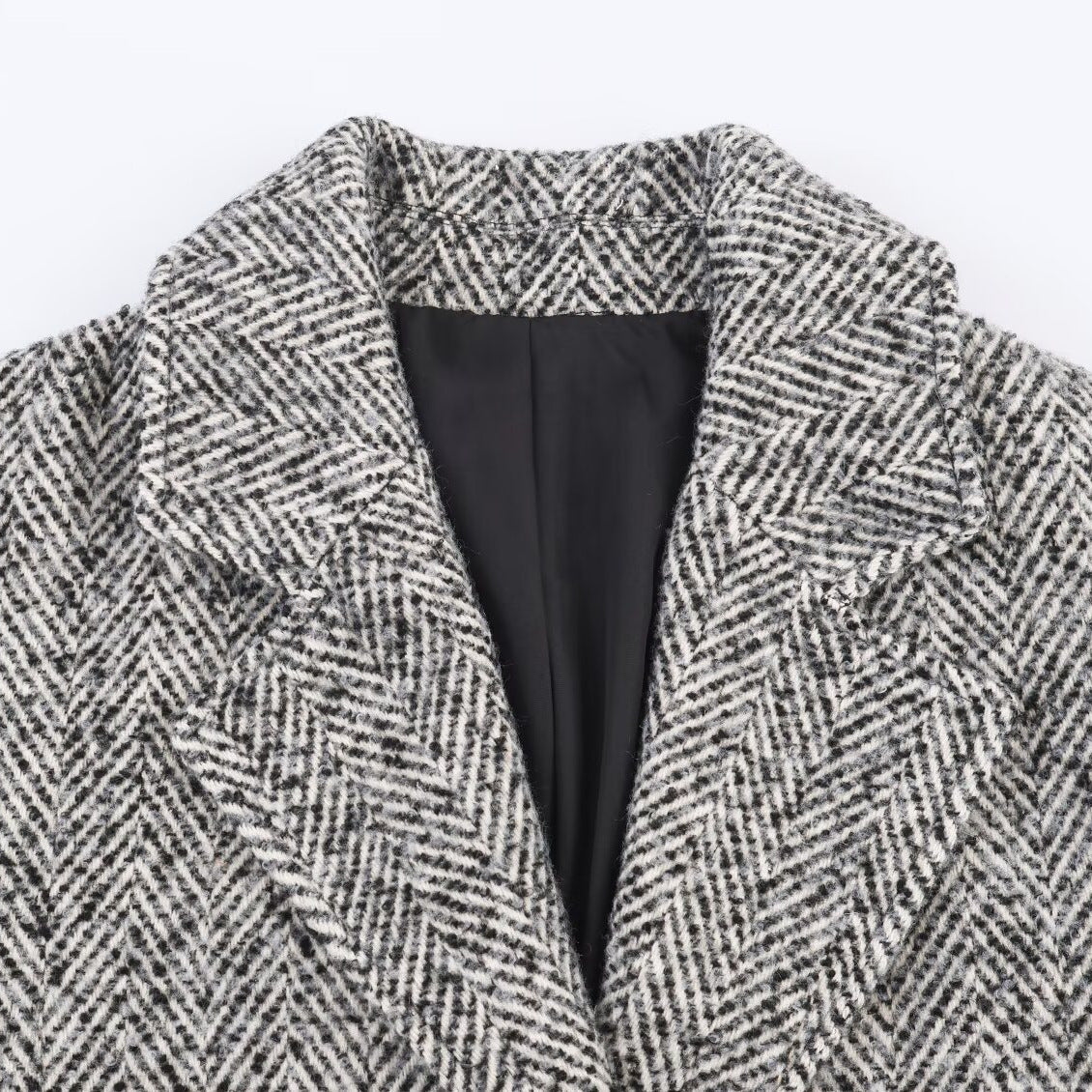 Damen Oversized Wollmantel Klassisch Norvielle