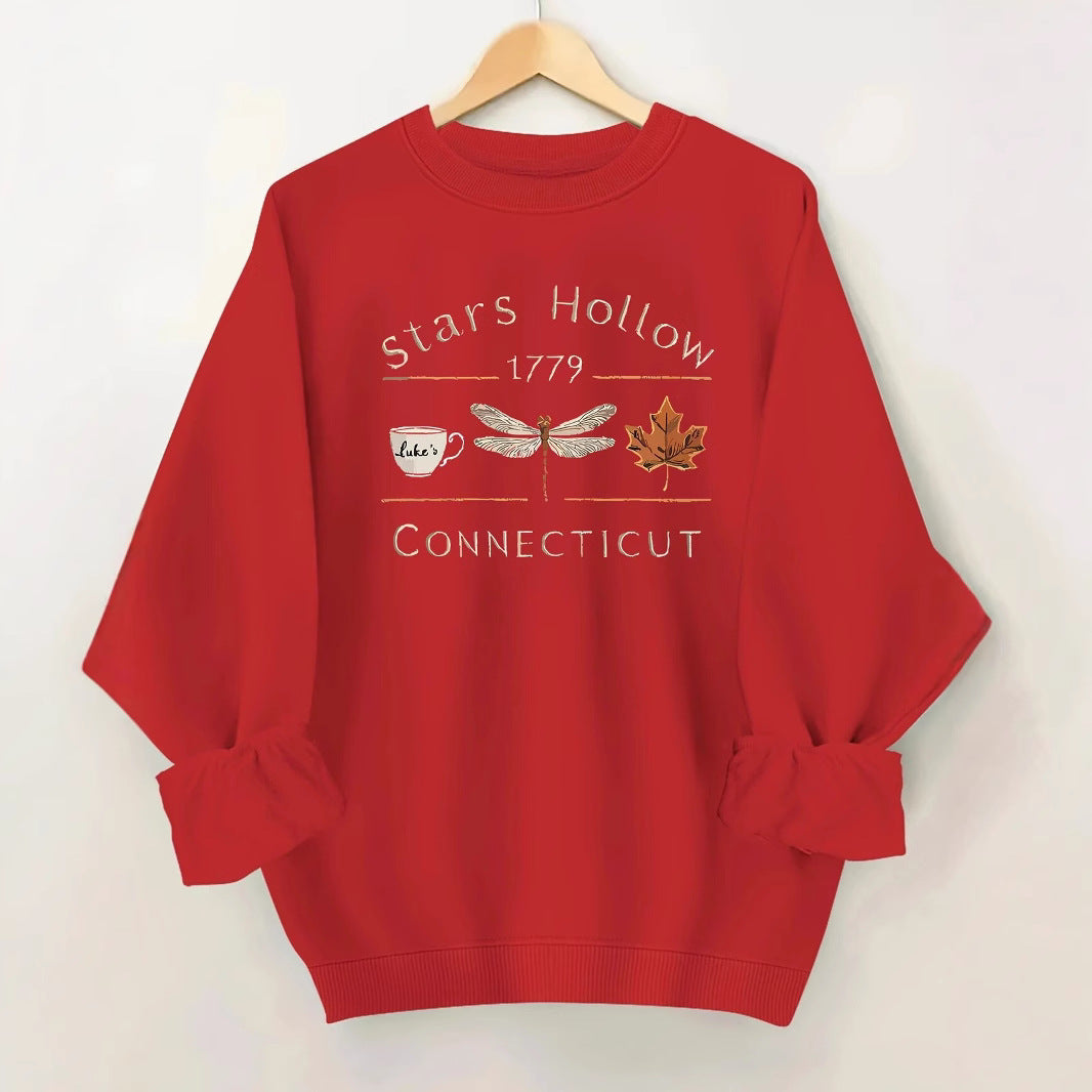Damen Sweatshirt Stars Hollow Motiv Norvielle - Norvielle