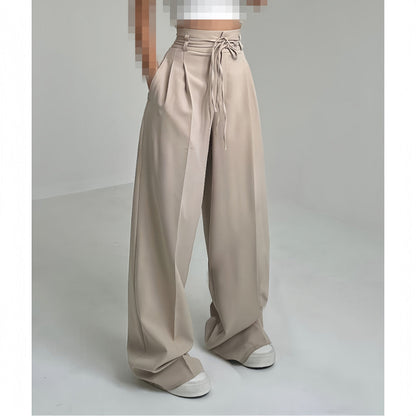 Damen Bundfaltenhose Elastischer Taillenbund Norvielle