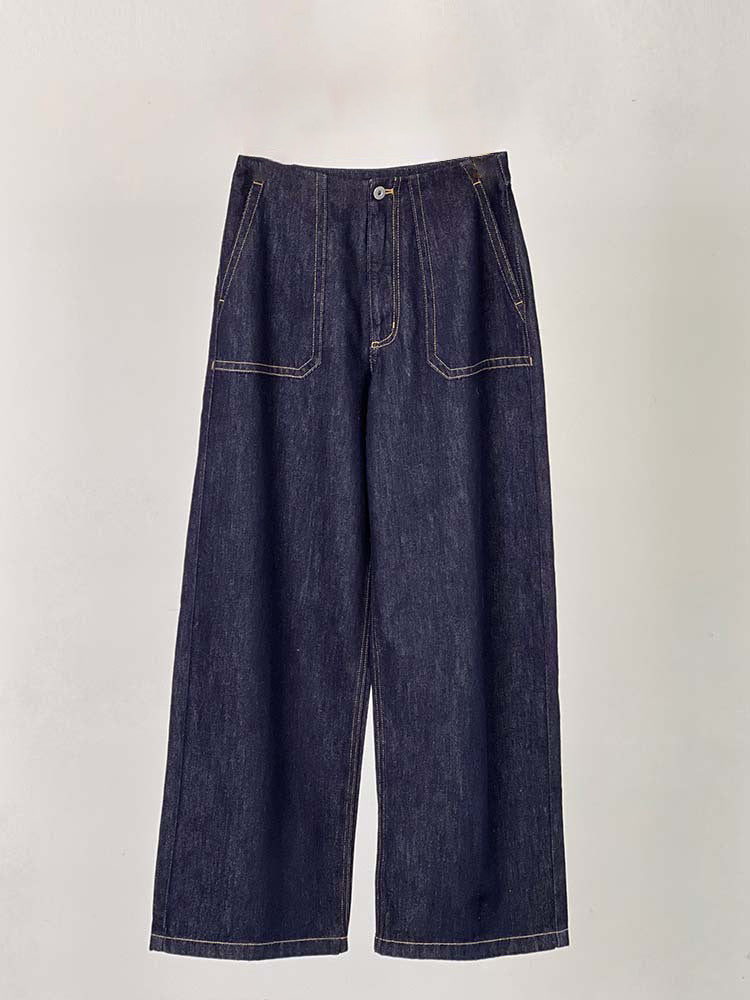 Damen Jeans Weite Bein Hohes Bund Norvielle