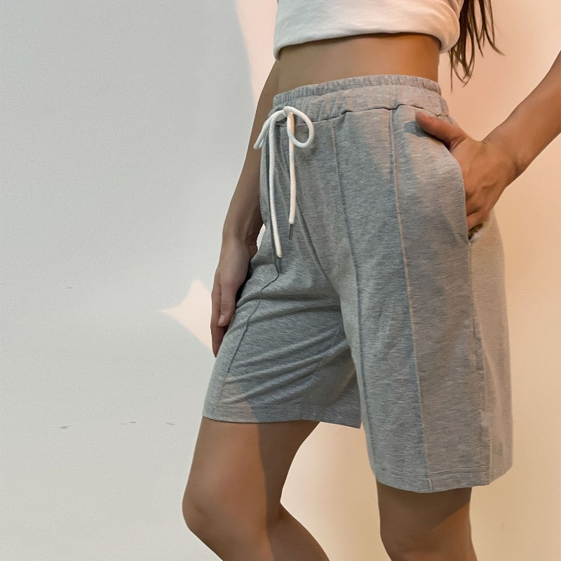 Damen Sport Shorts Atmungsaktives Material Verstellbar